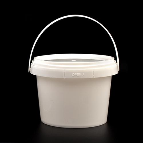 厂家定制加厚0.5升pp手提带盖密封小圆桶食品级包装桶 收纳塑料桶